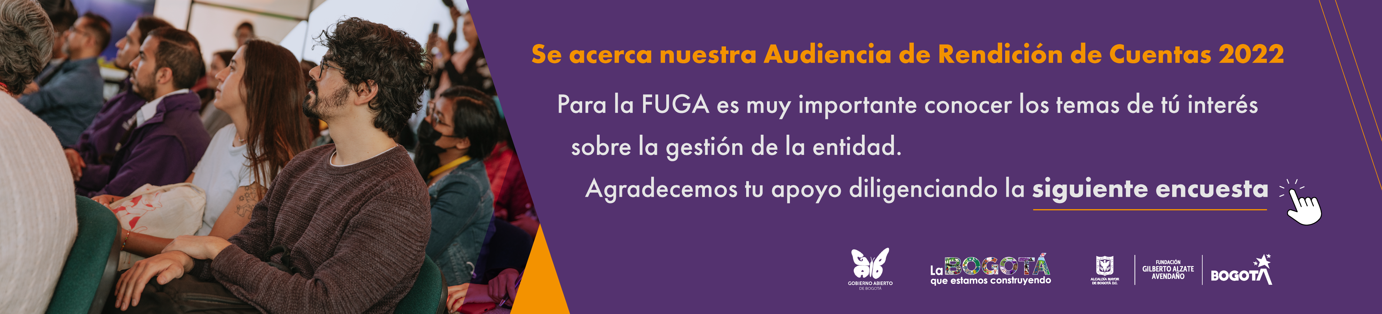 Encuesta sobre temas de interés para la rendición de cuentas FUGA 2022