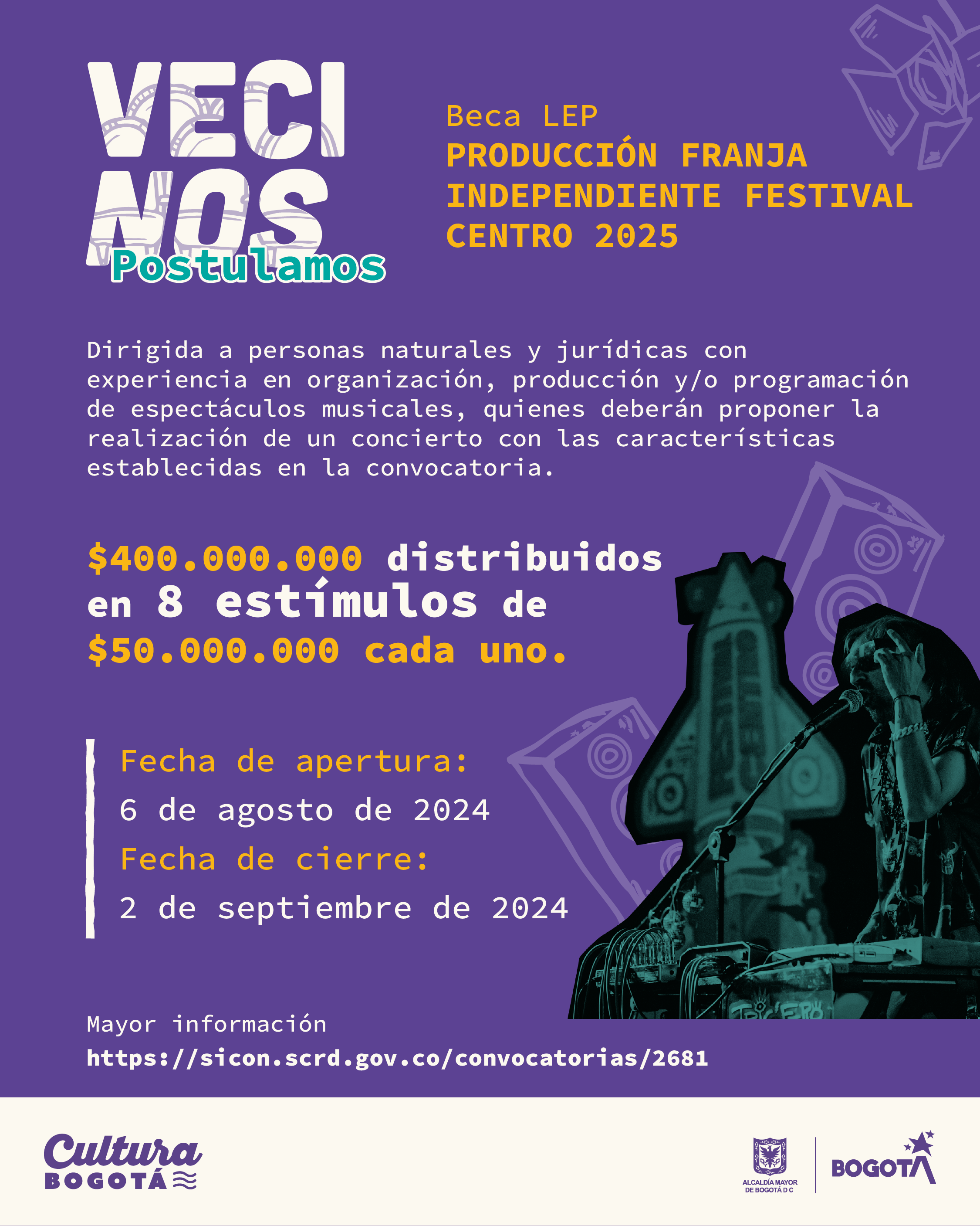 Beca LEP: Producción Franja Independiente Festival Centro 2025