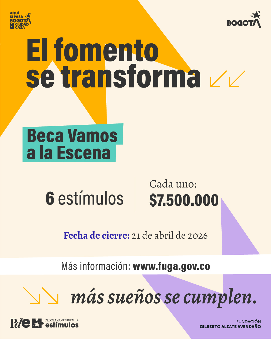 Beca Vamos a la Escena 2026