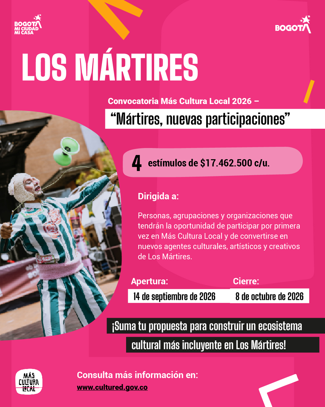 Mártires, nuevas participaciones
