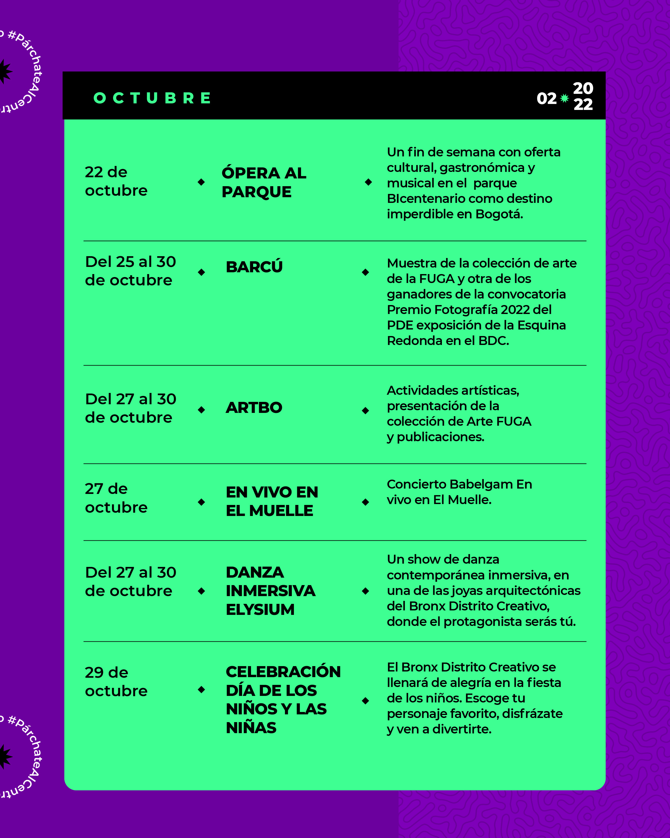 agenda mes arte 2022