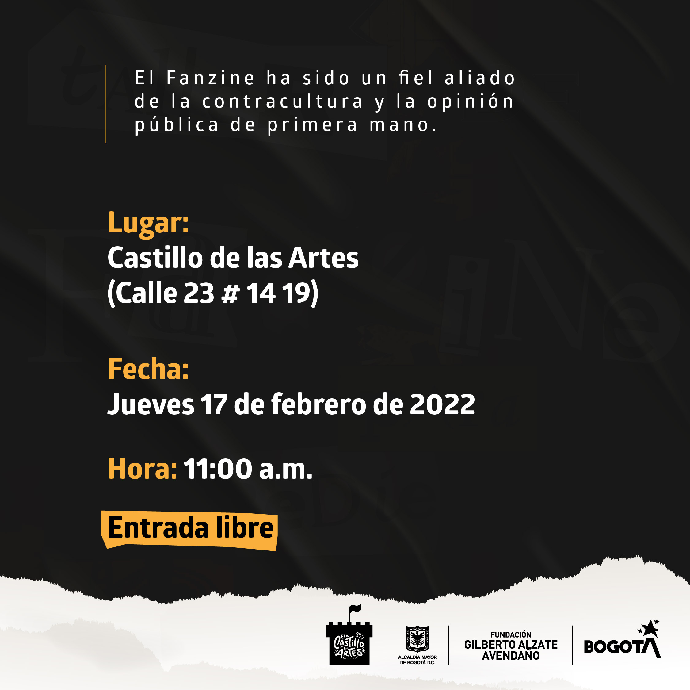 Información Castillo de las Artes Fanzine