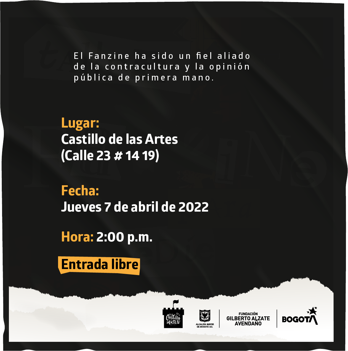 progrmaación fanzine desobedientes marzo