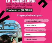 cartel de convocatoria en La Candelaria