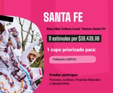 Cartel convocatoria localidad santafe