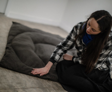 Mujer en un taller de Teatro de la FUGA
