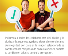 LA FUGA y las entidades distritales, comprometidas con la integridad