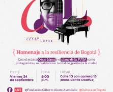 Concierto homenaje a la resiliencia de Bogotá, en el Bronx Distrito Creativo.