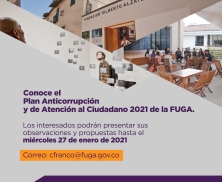 Conoce el Plan Anticorrupción y de Atención al Ciudadano 2021 de la FUGA