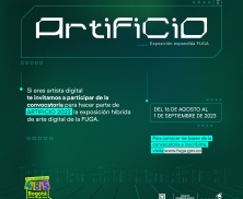 Imagen de Artificio convocatoria para exposición de arte digital de la fuga