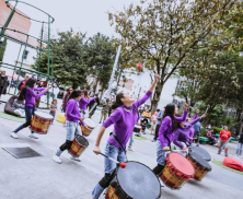 batucada en actividad de la FUGA