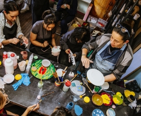 Personas durante un taller de la FUGA
