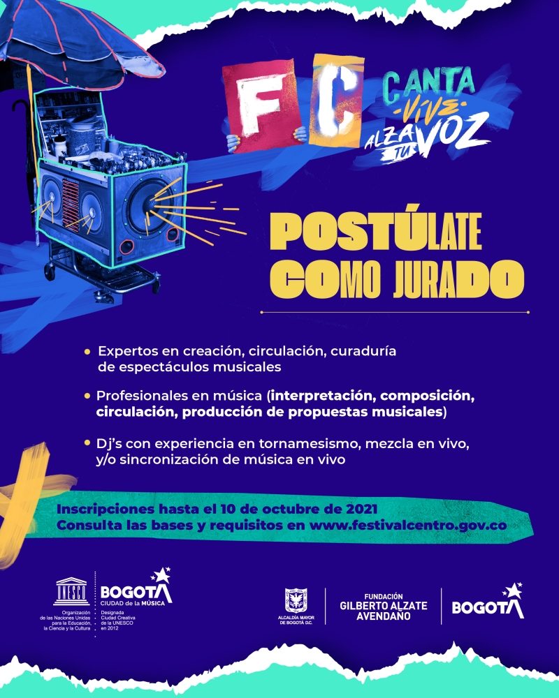 Convocatoria jurados Premio Festival Centro 2022
