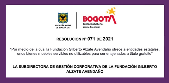 Enajenación a título gratuito de unos bienes muebles