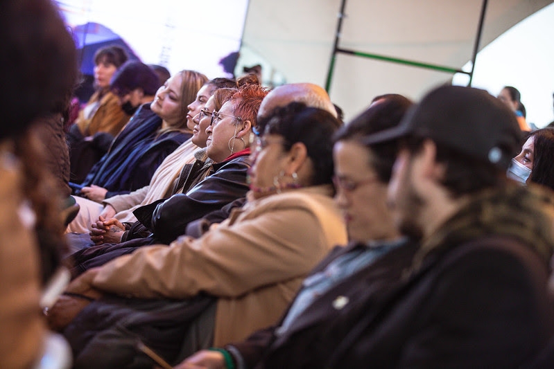 Usuarios de la FUGA durante una actividad en el Muelle de la FUGA