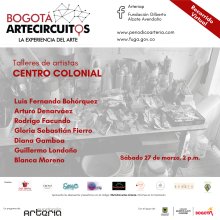 Los ArteCircuitos llegan de manera virtual a los talleres de reconocidos artistas de La Candelaria