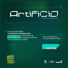 Imagen de Artificio convocatoria para exposición de arte digital de la fuga