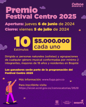 Premio Festival Centro 2025