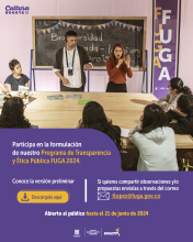 Participa en la formulación de nuestro Programa de Transparencia y Ética Pública FUGA 2024