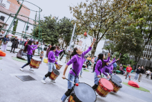 batucada en actividad de la FUGA